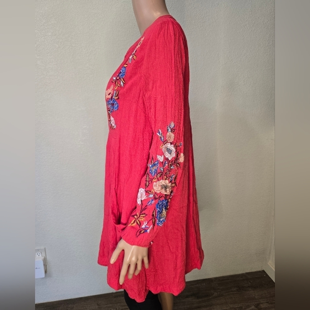 Free People Mia Embroidered Lined Dress Or Tunic Womens Size Small - Picture 8 of 15
